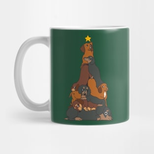 Christmas Tree Dachshund Mug